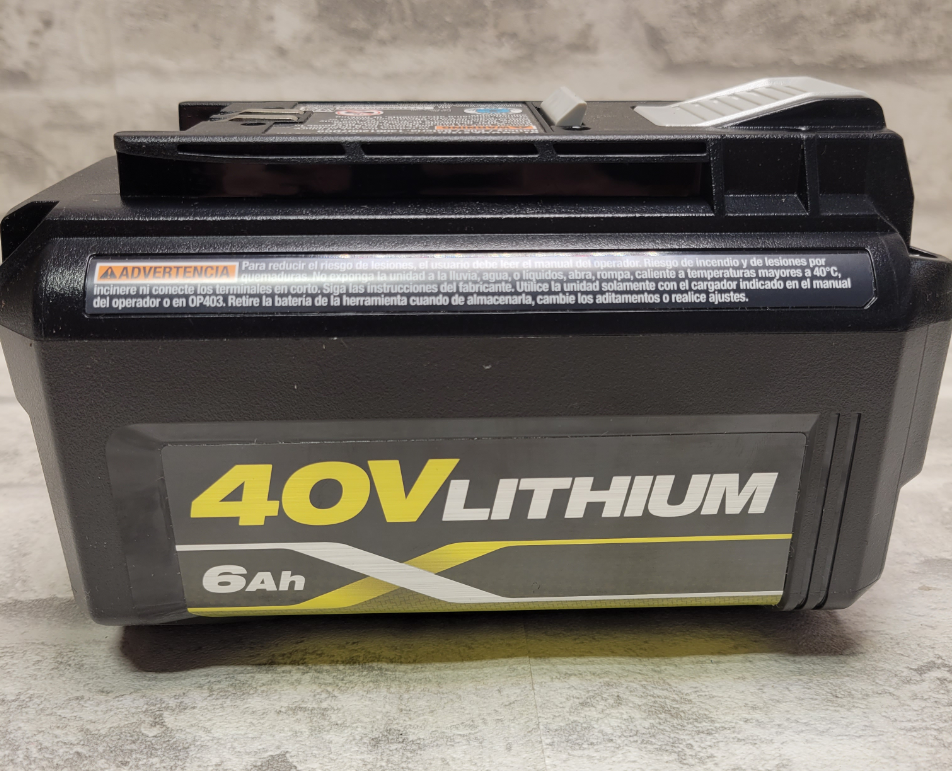 RYOBI 40V Lithium-Ion 6.0 Ah High Capacity Battery OP40602VNM *OPEN BOX* (7694493941998)